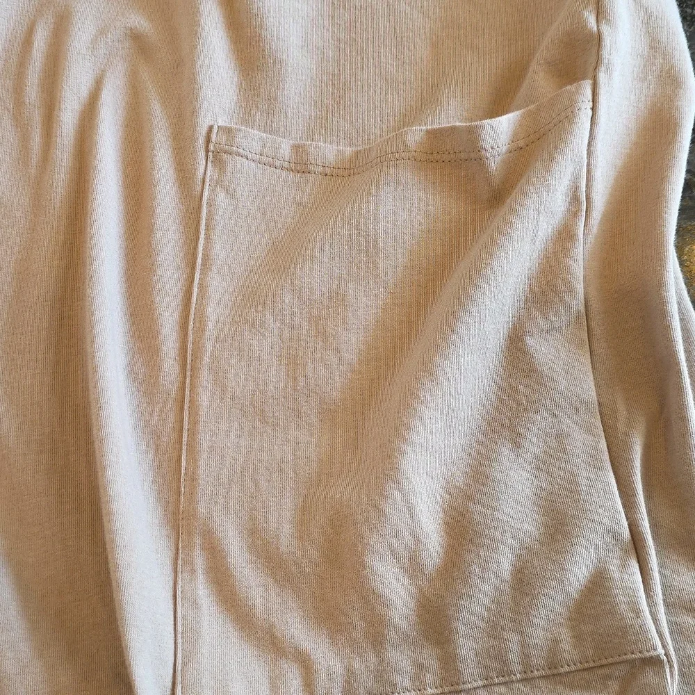 NWOT L/XL Zenana Outfitters Beige/Ash Mocha Jumpsuit - Picture 7 of 10